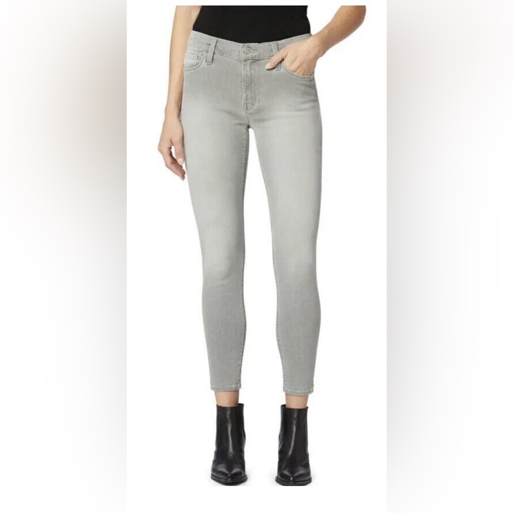 Hudson Jean Nico Midrise Ankle Super Skinny Silver Field Jean size 28